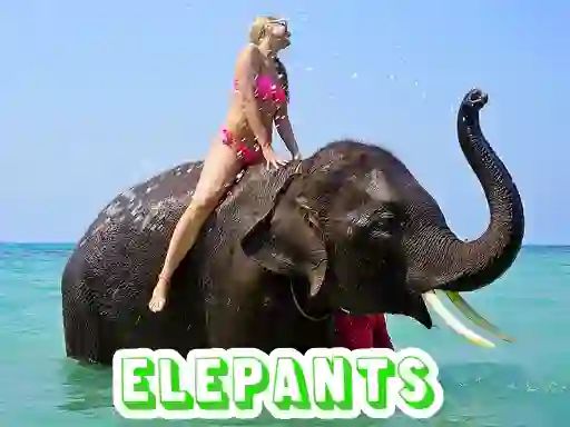 Spil Elephants Puzzle online