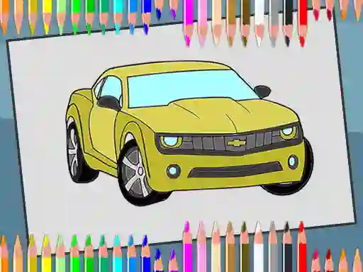 Spil American Cars Coloring Book online