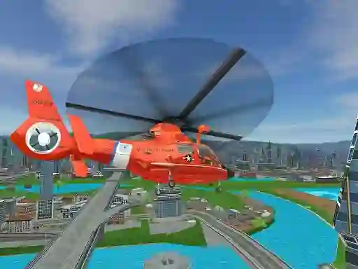Spil 911 Rescue Helicopter Simulation 2020 online