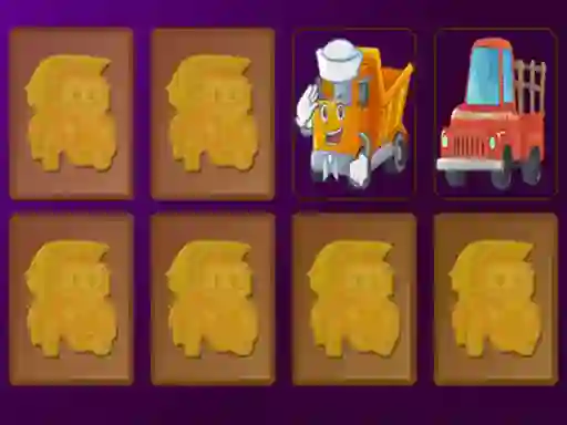 Spil Cartoon Trucks Memory online