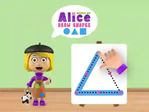 Spil World of Alice Draw Shapes online