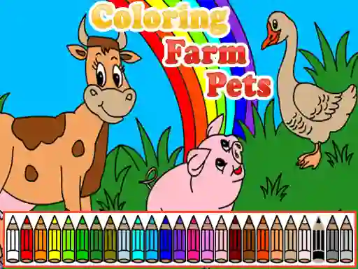 Spil Coloring Farm Pets online
