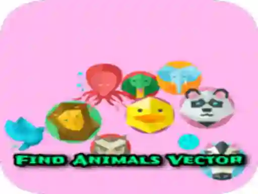 Spil Find Animals Vector online