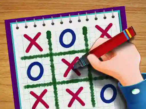 Spil Tic Tac Toe Paper Note II online