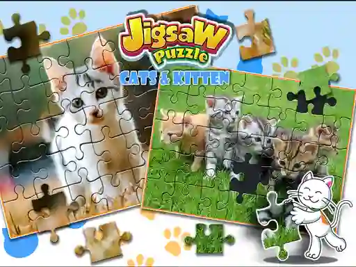 Spil Jigsaw Puzzle Cats & Kitten online