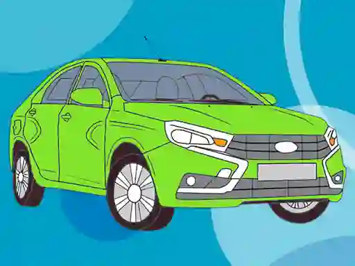 Spil Russian Cars Coloring Book online