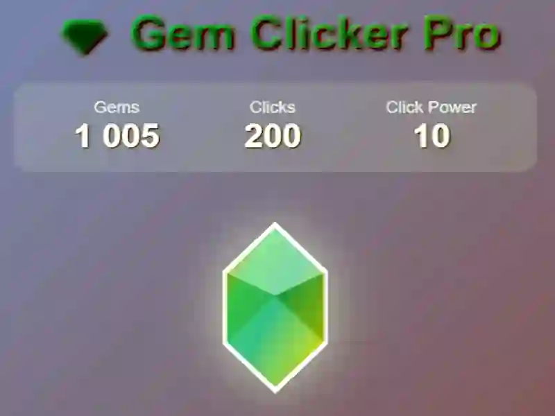 Spil Gem clicker pro online