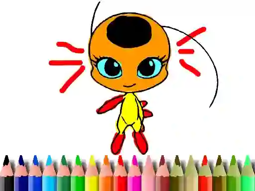 Spil Back To School: Dotted Girl Coloring online