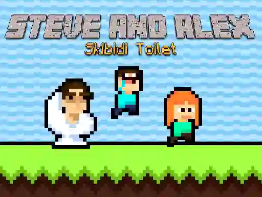 Spil Steve and Alex Skibidi Toilet online