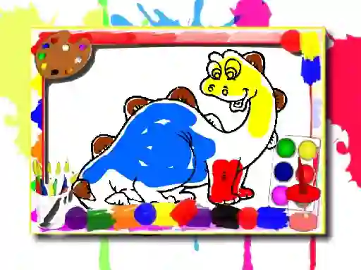 Spil Dinosaur Coloring Book online
