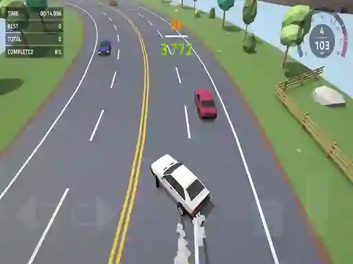 Spil Polygon Drift: Endless Traffic Racing online