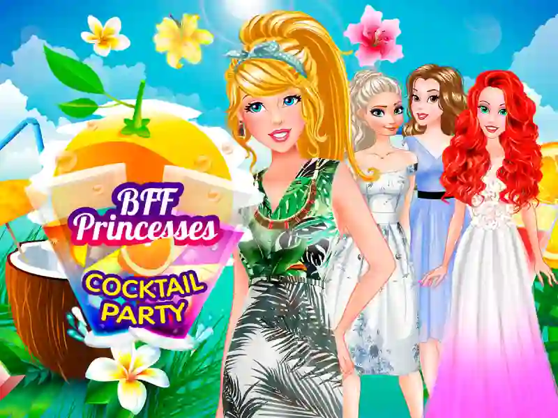 Spil BFF Princesses Cocktail Party online