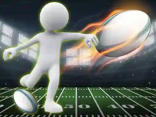 Spil Stickman Rugby Run And Kick online