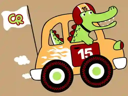 Spil Fast Racing Cars Coloring online