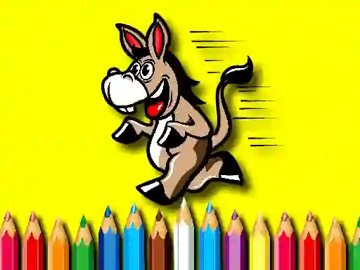 Spil Back To School Coloring Book Donkey online