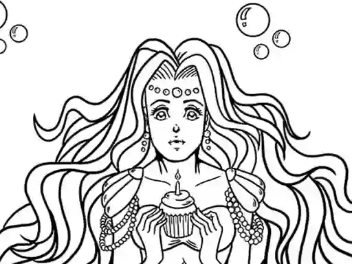 Spil Kawaii Mermaids Coloring Book online