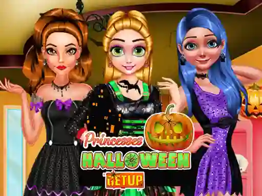 Spil Princesses Halloween Getup online