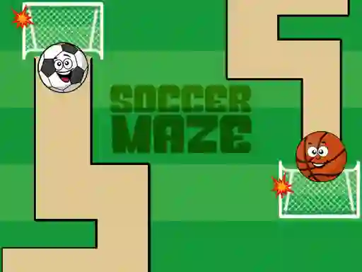 Spil Soccer Maze online