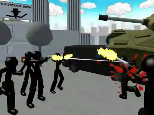 Spil Stickman City Shooting 3d online