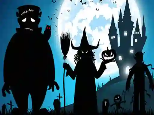 Spil Crazy Halloween Memory online