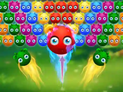 Spil Cute Monster Bubble Shooter online