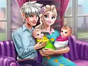 Spil Ice Queen Twins Family Day online