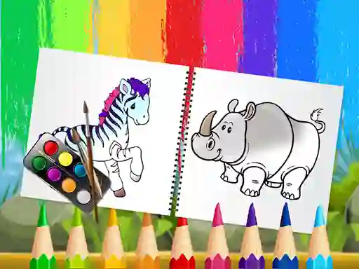 Spil Funny Animals Coloring Book online