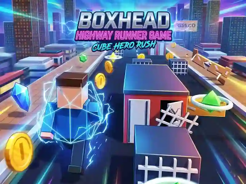 Spil Boxhead Highway Runner Game online