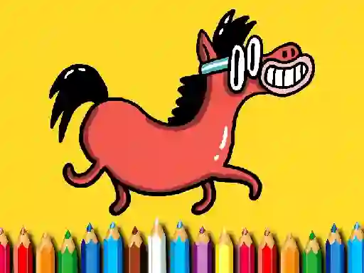 Spil Back To School: Pony Coloring Book online