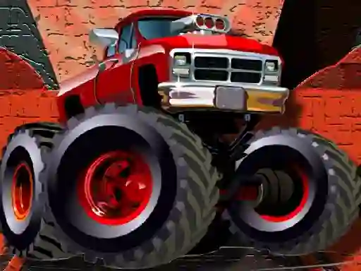 Spil Crazy Monster Trucks Puzzle online