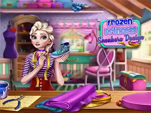 Spil Frozen Princess Sneakers Design online