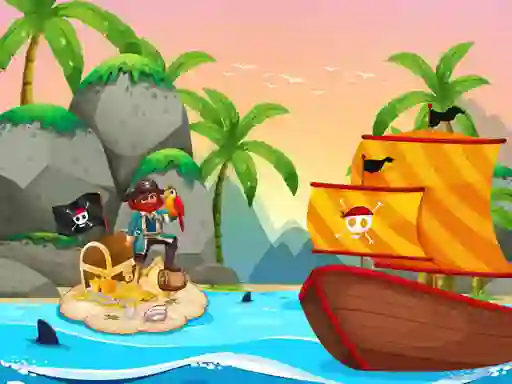 Spil Pirate Travel Coloring online