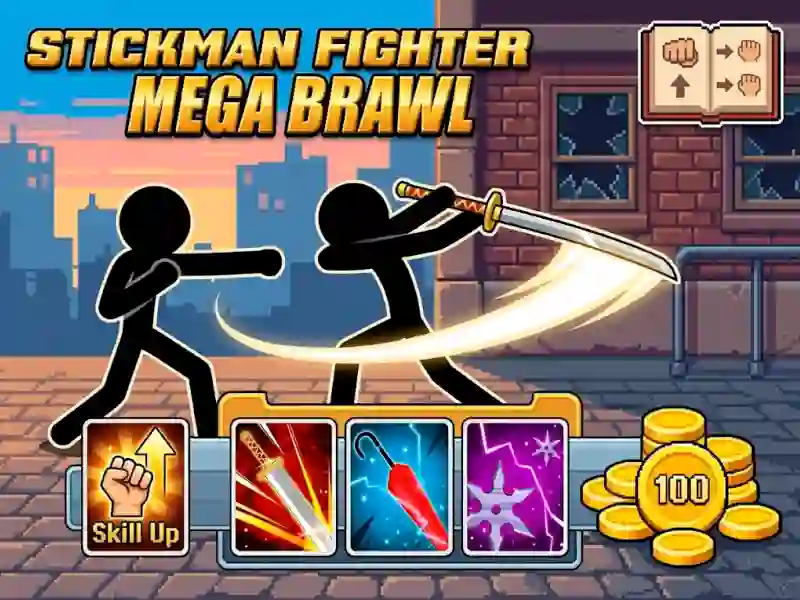 Spil Stickman Fighter Mega Brawl online