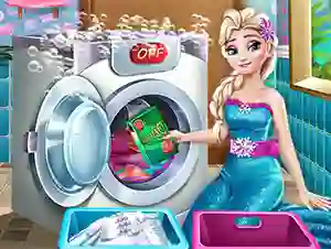 Spil Ice Queen Laundry Day online