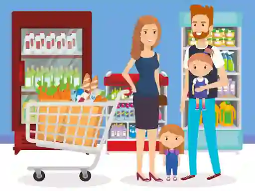 Spil Happy Shopping Jigsaw online