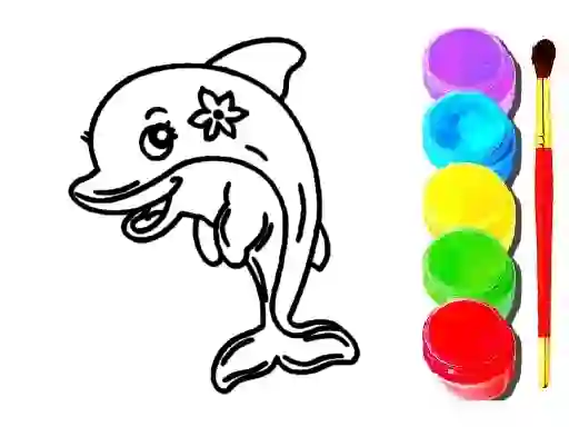 Spil Dolphin Coloring Book online