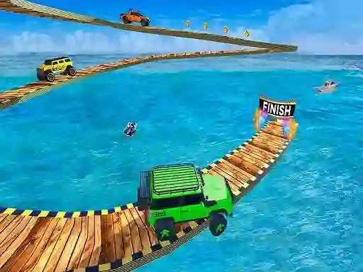 Spil Impossible Tracks Jeep Stunts Driving online