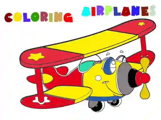 Spil Coloring Book Airplane 2 online