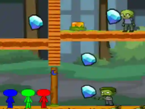 Spil StickMan Bros Vs Zombies online