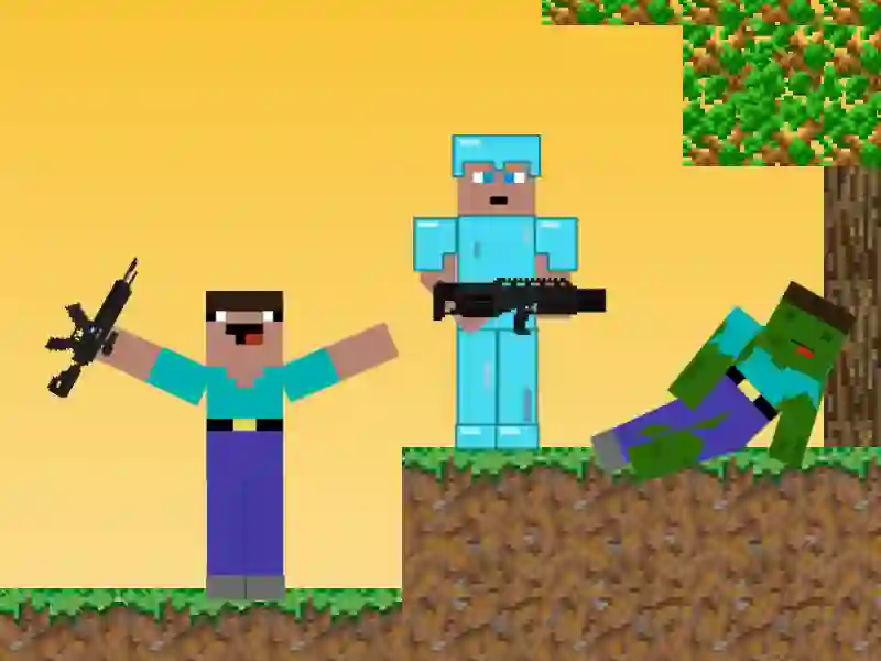 Spil Noob vs Pro: Zombie Apocalypse online