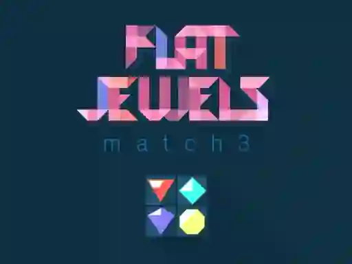 Spil Flat jewels match 3 online