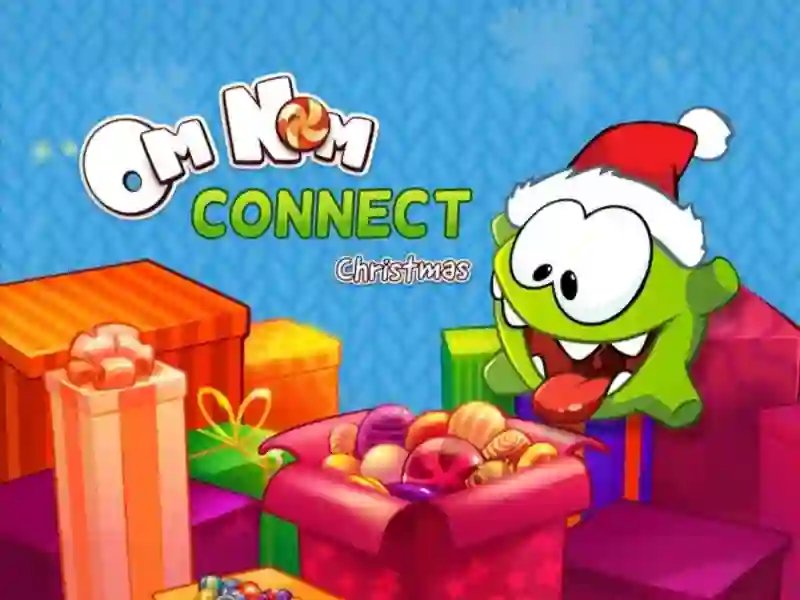 Spil Om Nom Connect Christmas online