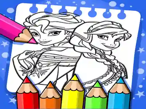 Spil Frozen Coloring Book online