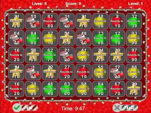 Spil Christmas Number Crunch Rounding online