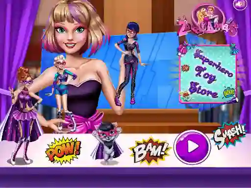Spil Superhero Toy Shop online