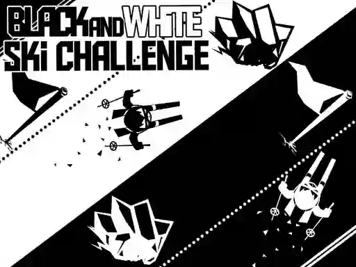 Spil Black and White Ski Challenge online