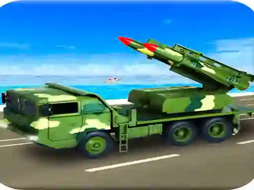 Spil Us Army Missile Attack Army Truck Driving Games online