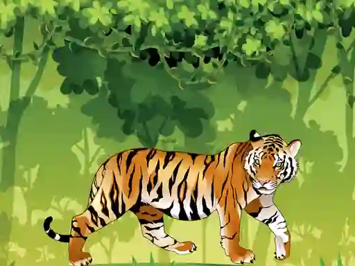 Spil Angry Tiger Coloring online