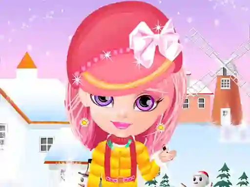 Spil Baby Halen Winter Dress Up online