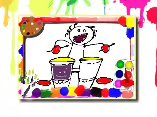 Spil Music Coloring Book online